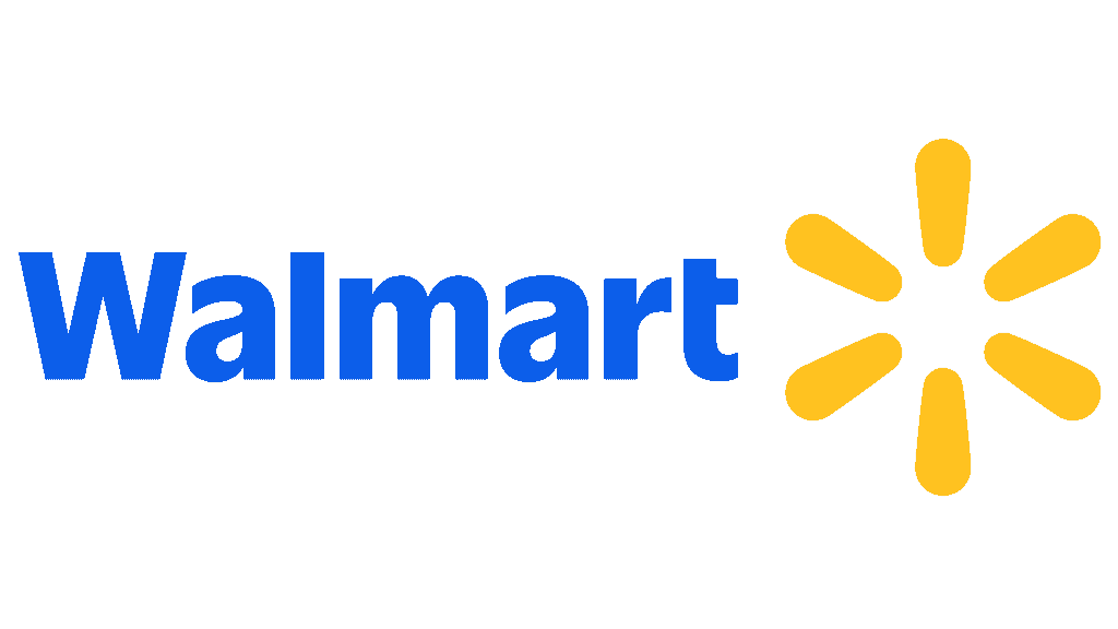Walmart logo with "Walmart" in blue letters, a yellow sunburst symbol on a white background, and the Store Locator feature to help you find your nearest store.