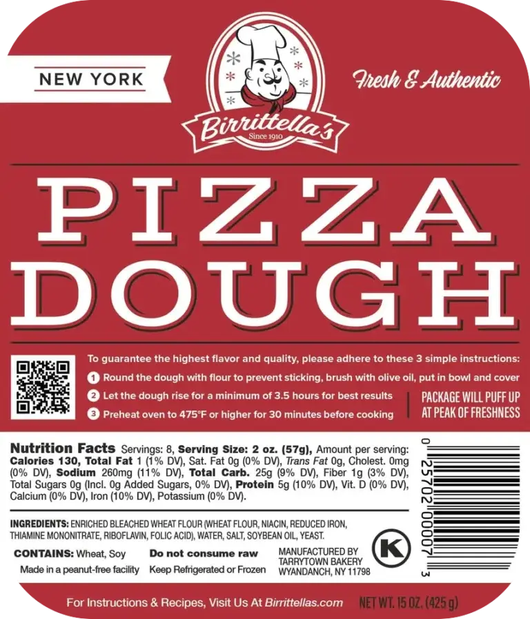 Birrittella's Traditional New York pizza dough package